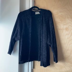 oversized urban outfitters black cardigan